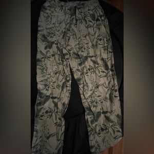 Lucky Brand Floral Print Linen Drawstring Pants - Size Medium - NWT